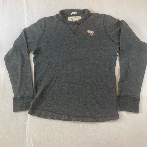 Abercrombie & Fitch Other - Abercrombie & Fitch Charcoal Long Sleeve Thermal sweatshirt size Large